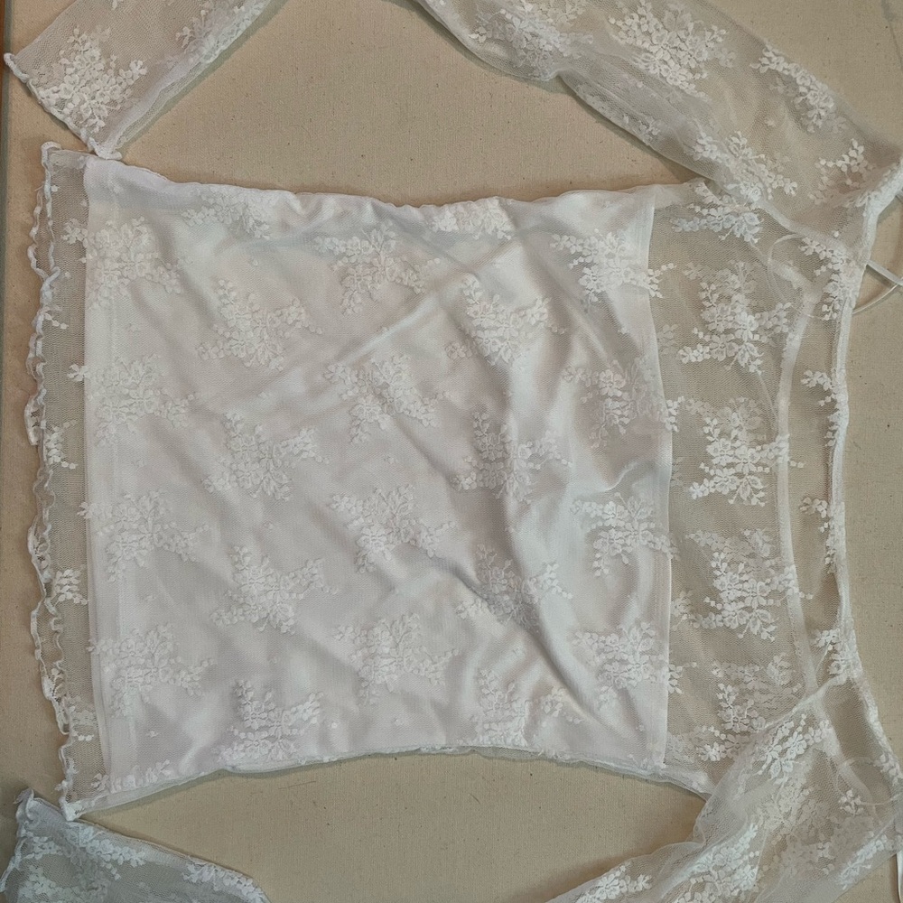 Elodie White Lace Top